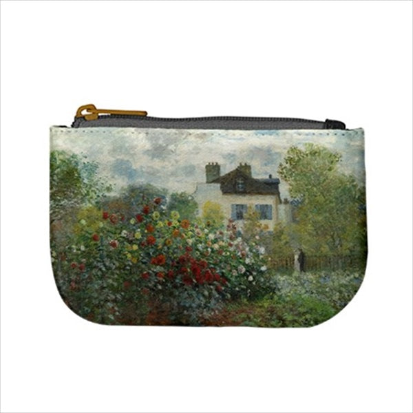 Monet's Garden Flower Art Mini Change Coin Purse Coin Purse