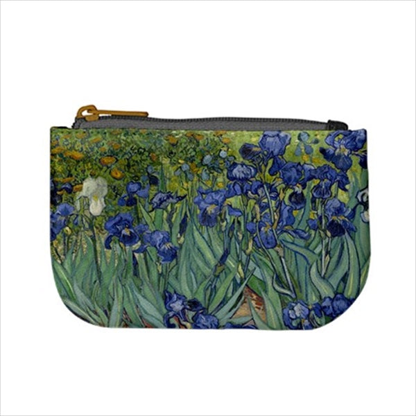 Irises Flower Art Vincent Van Gogh Mini Change Coin Purse Coin Purse