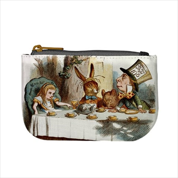 Alice In Wonderland Mini Change Coin Purse Alice In Wonderland Art Change Purse Coin Purse Mad Hatter Coin Purse