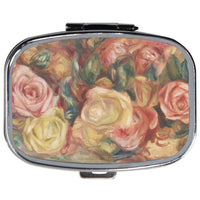 Roses Renoir Travel Pill Vitamin Box Case
