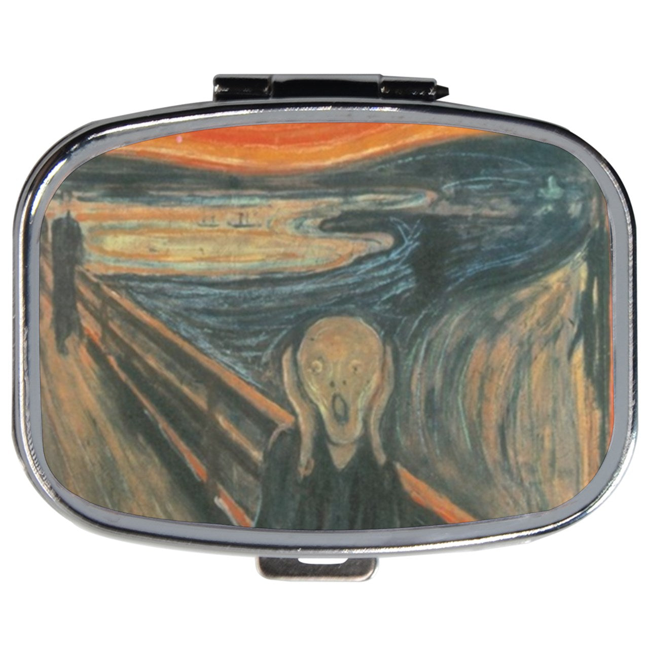 The Scream Pill Box Medication Vitamin Travel Case Case Edvard Munch Medication Case Pill Box The Scream Travel Pillboxes