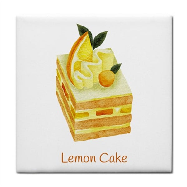 Lemon Cake Dessert Kitchen Backsplash Ceramic Tile
