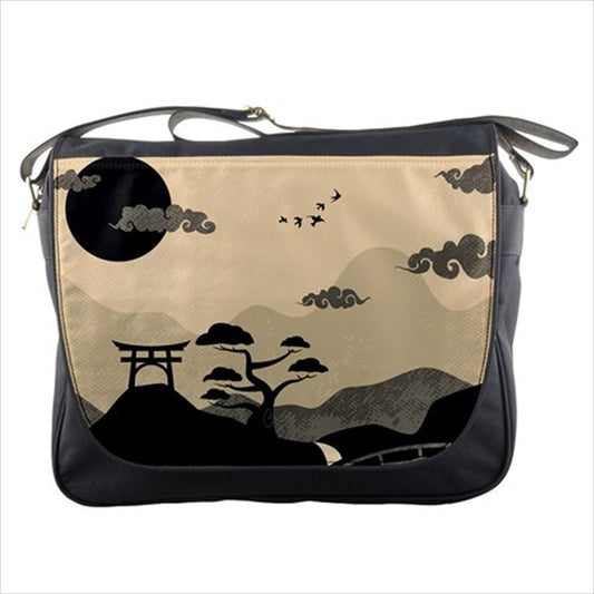 Japan Landscape Modern Art Messenger Bag Art Bag Fashion Japan Japanese Messenger Bag Messenger Bags