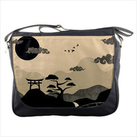Japan Landscape Modern Art Messenger Bag