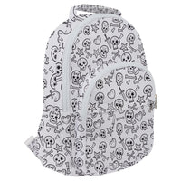 Skulls Hearts Canvas Backpack Time Rover Treasures