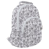 Skulls Hearts Canvas Backpack Time Rover Treasures