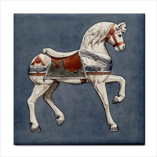 Carousel Horse Art Ceramic Tile Animal Animal Tile Backsplash Ceramic Ceramic Tile Home Decor Tile Ceramic Tile