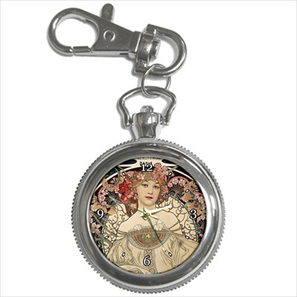 Keychain Watch Reverie Art Nouveau Clasp Watch Key Chain Watch