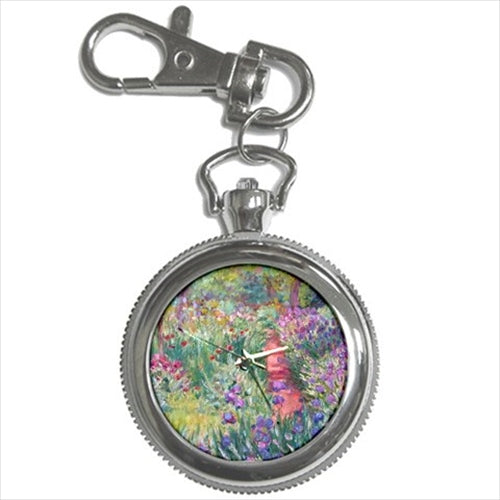 The Garden At Giverny Monet Art Key Chain Watch Art Garden Key Chain Watch Monet Watch Key Chain Watch