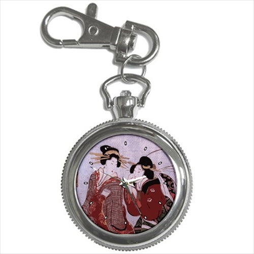 Japanese Women Geisha Art Key Chain Watch Art Geisha Japan Japanese Key Chain Watch Watch Key Chain Watch