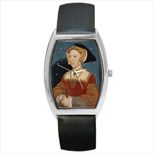 Jane Seymour Henry VIII Wife Royalty Art Unisex Watch Art Barrel Shape Jane Seymour Royalty Watch Unisex Watch Wristwatch Barrel Shape Watch