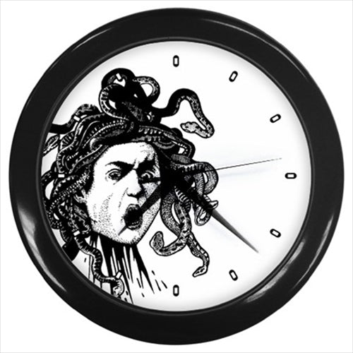 Medusa Caravaggio Mythological Art Wall Clock Caravaggio Clock Medusa Mythology Wall Clock Wall Clock