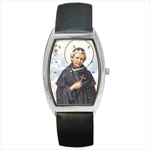 St Peregrine Patron Saint Of Cancer AIDS Barrel Style Wrist Watch Barrel Shape Patron Saint Religious Saint Unisex Watch Wristwatch Barrel Shape Watch