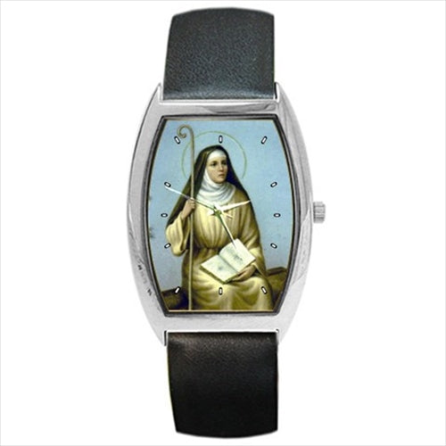 St Monica Patron Saint Of Marriage Barrel Style Wrist Watch Barrel Shape Patron Saint Religious Saint Unisex Watch Wristwatch Barrel Shape Watch