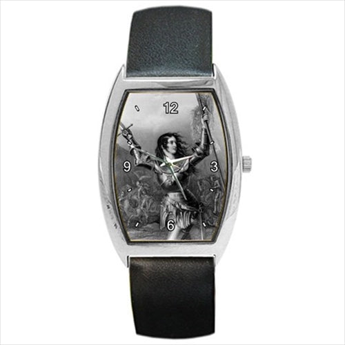 St Joan Of Arc Patron Saint Of Military Barrel Style Wrist Watch Barrel Shape Patron Saint Religious Saint Unisex Watch Wristwatch Barrel Shape Watch