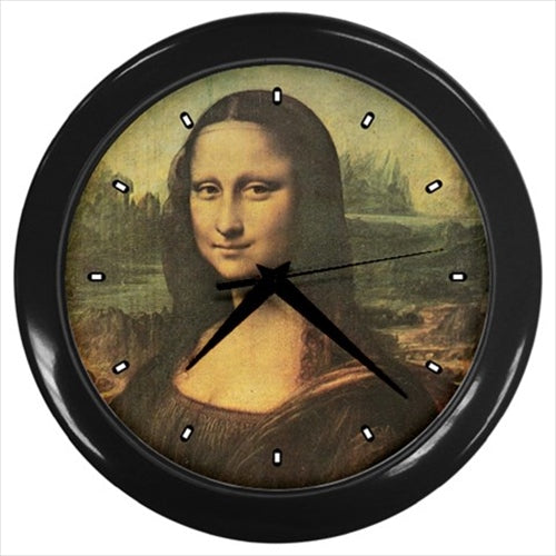 Mona Lisa Leonardo da Vinci Art Wall Clock Clock Leonardo da Vinci Mona Lisa Mythology Wall Clock Wall Clock