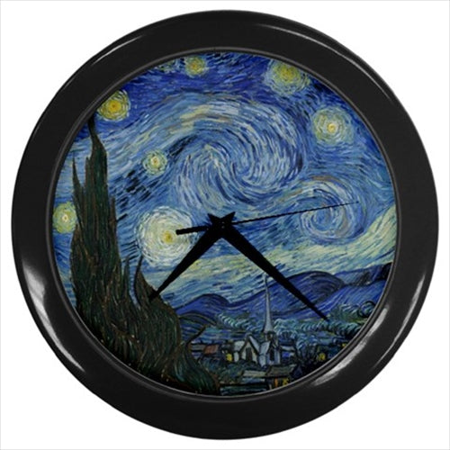 Starry Starry Night Vincent Van Gogh Art Wall Clock