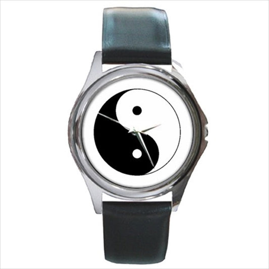 Yin Yang Chinese Philosophy Symbol Round Wristwatch Unisex Watch Art Round Watch Symbol Unisex Watch Wristwatch Watches