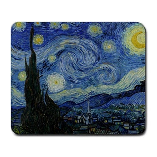 Starry Night Vincent Van Gogh Art Large Computer Mat Mouse Pad 