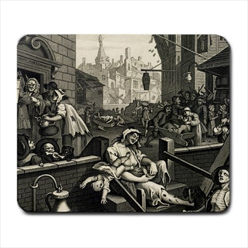 Gin Lane William Hogarth Art Large Computer Mat Mouse Pad Art Mouse Pad Computer Mat Mouse Mouse Pad mousepad Office Accessory Mouse Pad