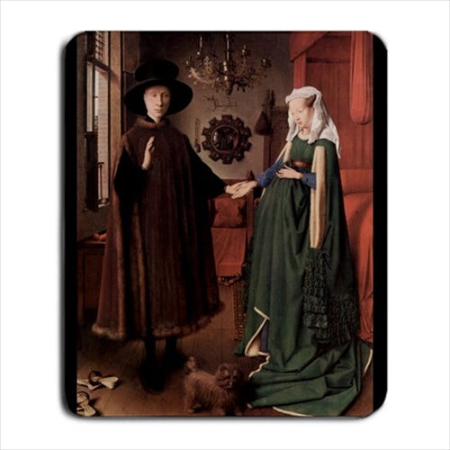 The Arnolfini Portrait Jan van Eyck Art Computer Mat Mouse Pad Art Mouse Pad Computer Mat Mouse Mouse Pad mousepad Office Accessory Mouse Pad