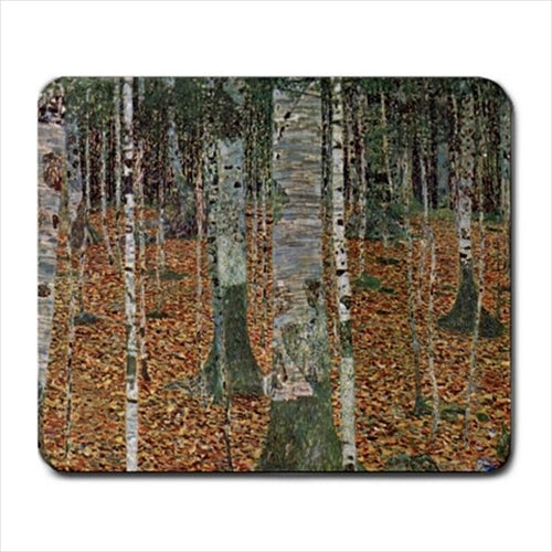 Birch Tree Forest Gustav Klimt Art Computer Mat Mouse Pad Mouse Pad