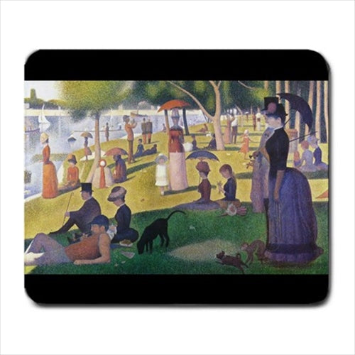 A Sunday Afternoon on the Island of La Grande Jatte Georges Seurat Art Computer Mat Mouse Pad Art Mouse Pad Art Mousepad Computer Mat Mouse Mouse Pad mousepad Office Accessory Mouse Pad