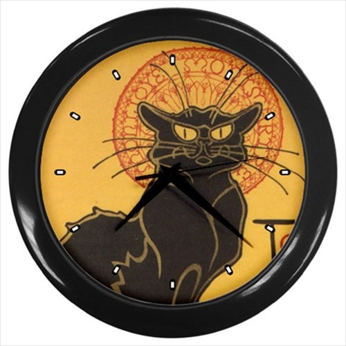 Chat Noir Cat Théophile Steinlen Art Wall Clock Cat Chat Noir Clock Théophile Steinlen Wall Clock Wall Clock