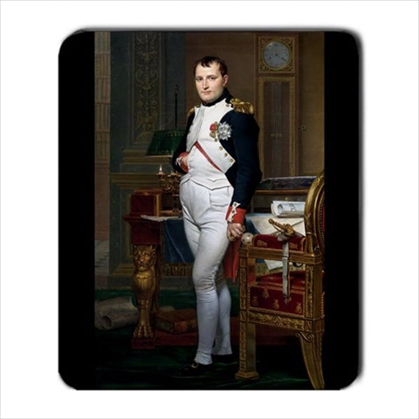 The Emperor Napoleon in His Study Art Computer Mouse Pad Art Computer Accessory Famous Person Jack Louis David Mouse Pad Office Supplies Royalty Mouse Pad