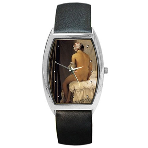 The Bather Ingres Art Barrel Style Wristwatch Unisex Watch Art Barrel Shape Unisex Watch Wristwatch Barrel Shape Watch