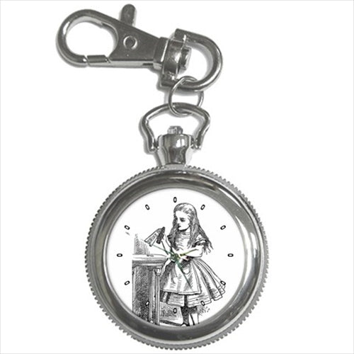 Alice In Wonderland Drink Me Tenniel Art Key Chain Watch Alice In Wonderland Art John Tenniel Key Chain Watch Watch Key Chain Watch