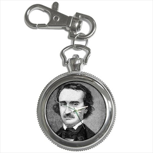 Edgar Allan Poe Poet Author Portrait Art Key Chain Watch Art Edgar Allan Poe Key Chain Watch Poet Portrait Watch Key Chain Watch