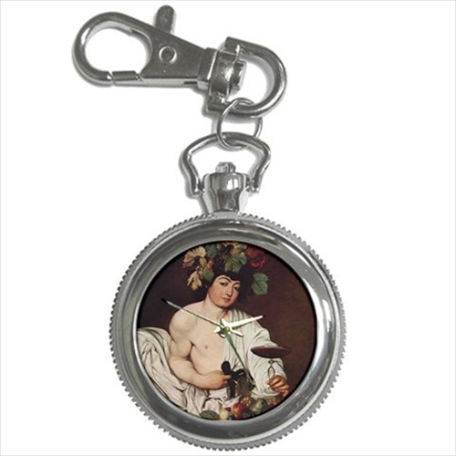 Bacchus God Of Wine Caravaggio Portrait Art Key Chain Watch Art Bacchus Caravaggio Key Chain Watch Watch Key Chain Watch