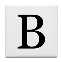 Ceramic Tile Letter B Alphabet Georgia Font