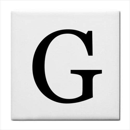 Ceramic Tile Letter G Alphabet Georgia Font Alphabet Alphabet Tile Backsplash Ceramic Tile Home Decor Tile Alphabet Tile