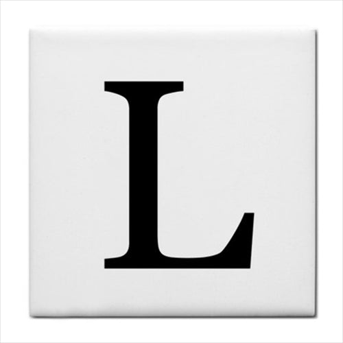 Ceramic Tile Letter L Alphabet Georgia Font Alphabet Alphabet Tile Backsplash Ceramic Tile Home Decor Tile Alphabet Tile