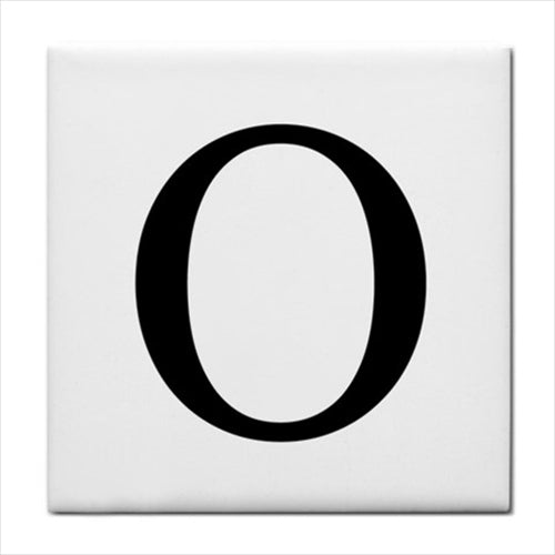 Ceramic Tile Letter O Alphabet Georgia Font Alphabet Alphabet Tile Backsplash Ceramic Tile Home Decor Tile Alphabet Tile