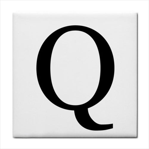 Ceramic Tile Letter Q Alphabet Georgia Font Alphabet Alphabet Tile Backsplash Ceramic Tile Home Decor Tile Alphabet Tile