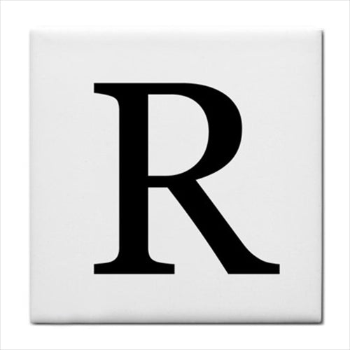 Ceramic Tile Letter R Alphabet Georgia Font Alphabet Tile