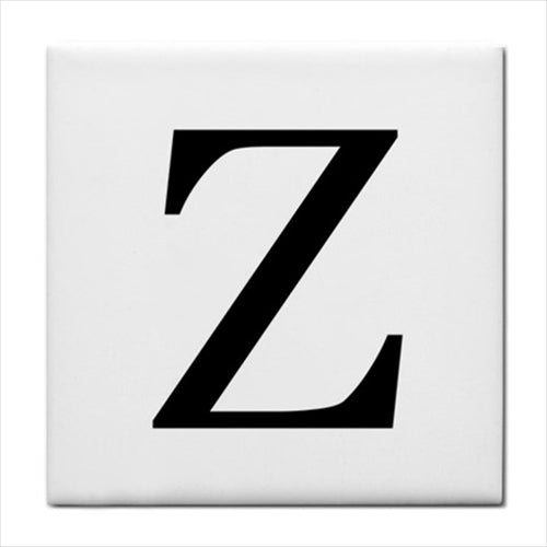 Ceramic Tile Letter Z Alphabet Georgia Font Alphabet Tile