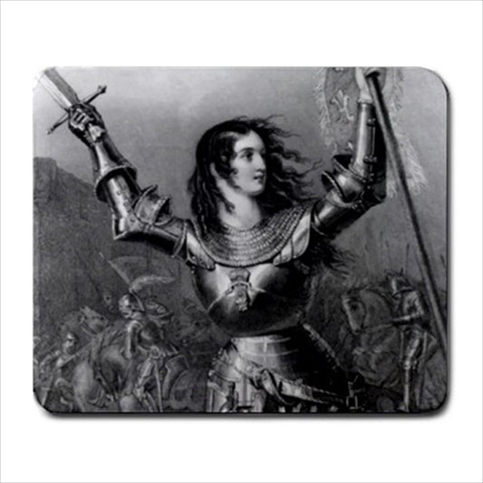 Joan Of Arc Patron Saint Martyrs Military Mouse Pad Angel Computer Joan Of Arc Mat Mouse Mouse Pad mousepad Office Accessory Patron Saint Religious Mouse Pad Saint Mouse Pad