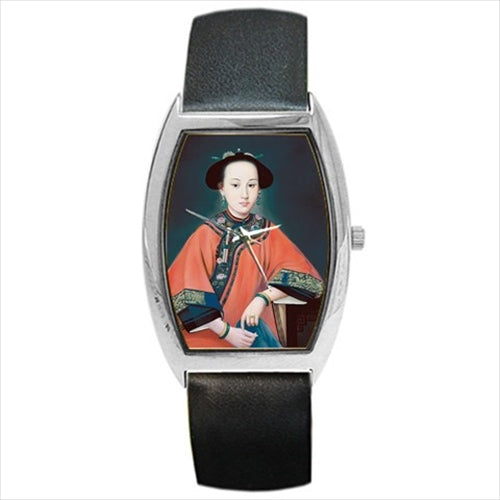 Fragrant Concubine Art Barrel Style Wristwatch Unisex Watch Art Barrel Shape Famous Fine Art Unisex Watch Wristwatch Barrel Shape Watch