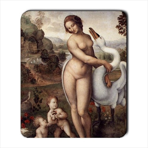 Leda And The Swan Leonardo Da Vinci Art Computer Mat Mouse Pad Art Mouse Pad Computer Mat Mouse Mouse Pad mousepad Office Accessory Mouse Pad