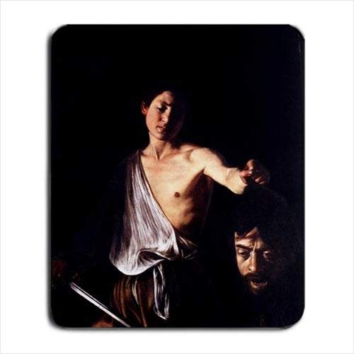 David With The Head Of Goliath Caravaggio Art Computer Mat Mouse Pad Art Mouse Pad Art Mousepad Computer Mat Mouse Mouse Pad mousepad Office Accessory Mouse Pad