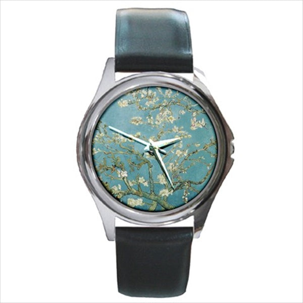 Almond Blossoms Vincent Van Gogh Round Unisex Wristwatch Watch