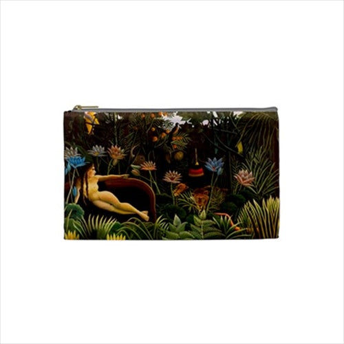 The Dream Henri Rousseau Art Cosmetic Trinket Zippered Pouch Bag 7 by 4 inch Cosmetic Bag Pencil Case Pouch Zipper 7 by 4 Inch Pouch