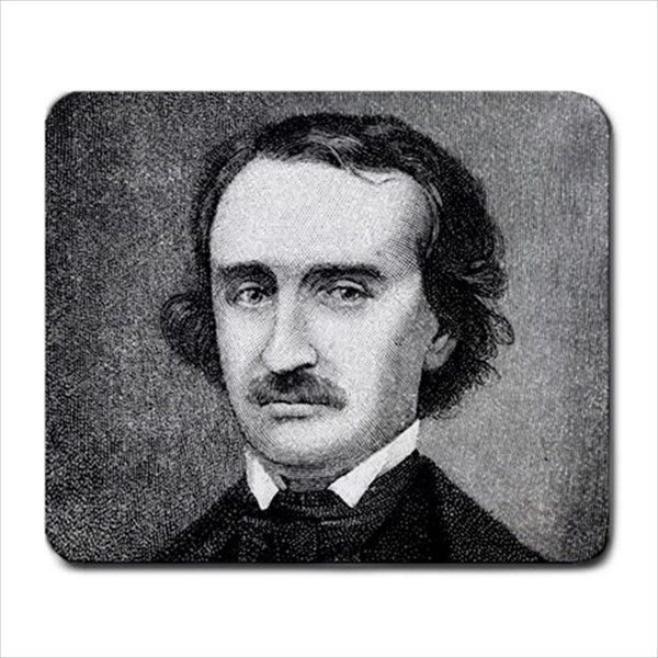 Edgar Allan Poe Portrait Author Poet Art Computer Mouse Pad Art Author Computer Accessory Famous Person Mouse Pad Office Supplies Poet Mouse Pad