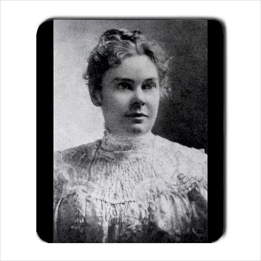 Lizzie Borden Photograph Portrait Computer Mouse Pad Art Computer Accessory Famous Person Mouse Pad Office Supplies Mouse Pad