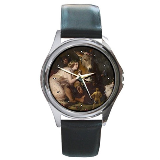 A Midsummer Night's Dream Edwin Landseer Art Round Wristwatch Unisex Watch A Midsummer Night's Dream Art Round Watch Unisex Watch Wristwatch Watches