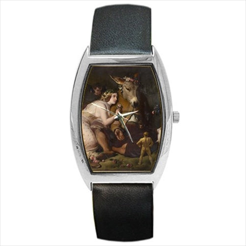 A Midsummer Night's Dream Landseer Art Barrel Style Wristwatch Unisex Watch Art Barrel Shape Shakespeare Unisex Watch Wristwatch Barrel Shape Watch